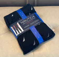 Nautica Men's Sleepwear Fleece Pants - Pack of 2 - Large