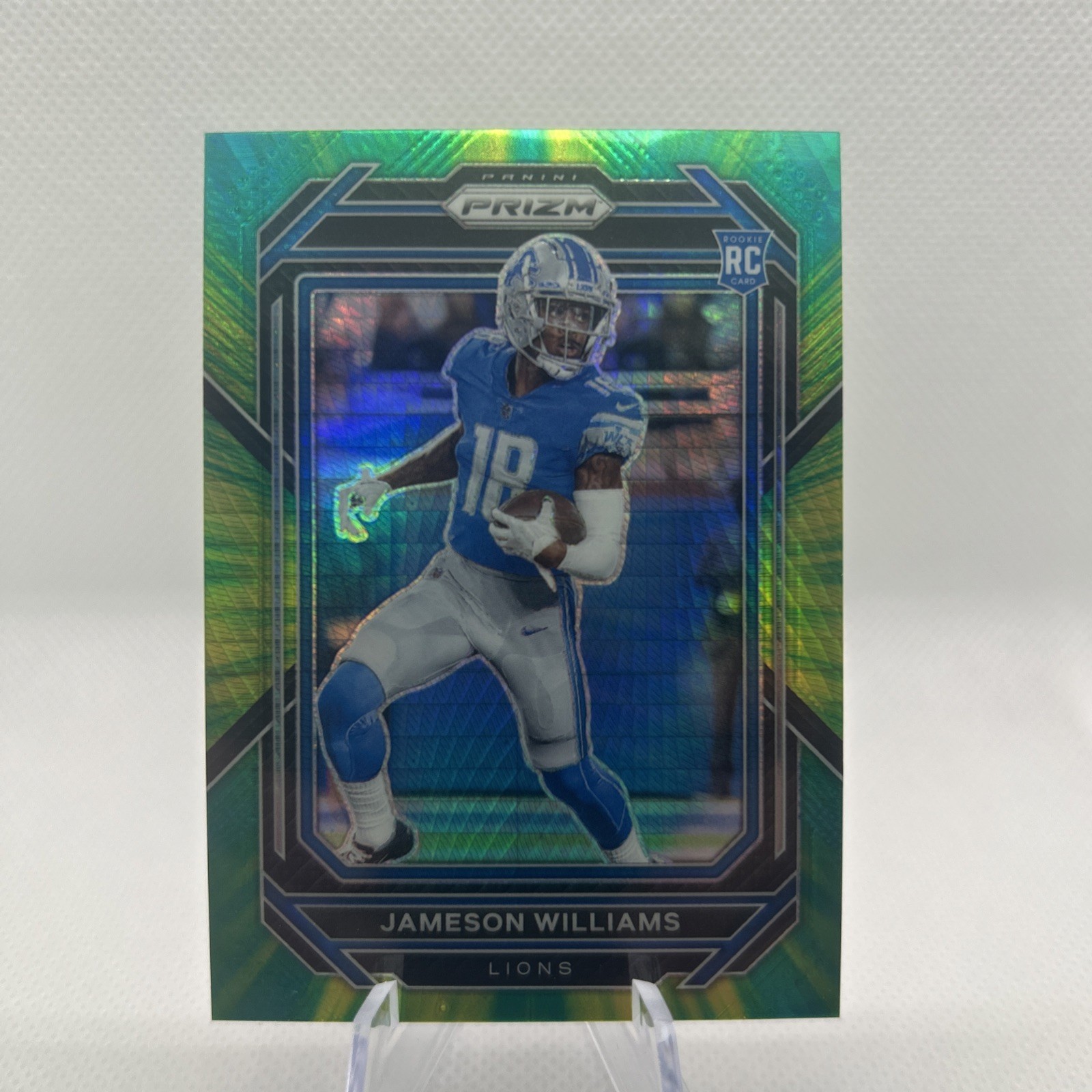 2022 Panini Prizm - Rookies Jameson Williams #311 Hyper Prizm /175 (RC)