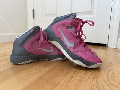 Nike Zoom Hyperquickness Basketball Shoes Pink Gray Women s Size 9