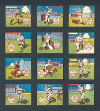 1943 R302-1 M.P. & CO. Baseball - Complete Set of 24 - Mostly High Grade