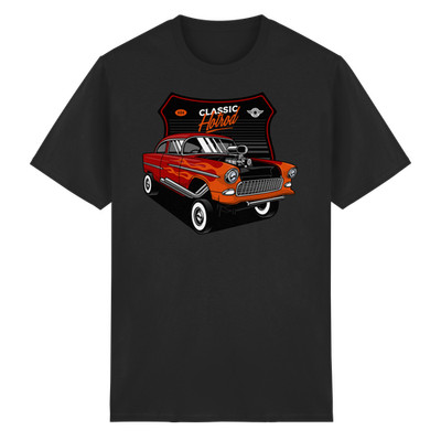 Custom Made Hotrod T-Shirt   Vintage Muscle Car Retro Street Rod Shirt