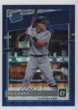 2020 Donruss Optic Rated Rookies FOTL Blue Pandora Prizm 50/99 Yu Chang #93 0nr3