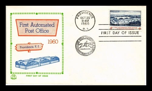 DR JIM STAMPS US COVER FIRST AUTOMATED POST OFFICE FDC TRI COLOR CACHET