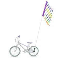 6 ft Bike Safety Flag with Pole - Purple, Go Kart, Trike, Dirt Bike, Mobility...