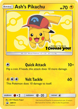 Ash's Pikachu (SM111) Sun & Moon: Black Star Promos​ - Lightly Played Pokemon TC on eBay