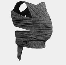 Boppy Baby Carrier ComfyFit Heathered Gray Hybrid Wrap 3 Carrying Positions EUC