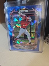 Panini Prizm 2023 Blue Ice Prizm James Wood #47 Washington Nationals Rookie