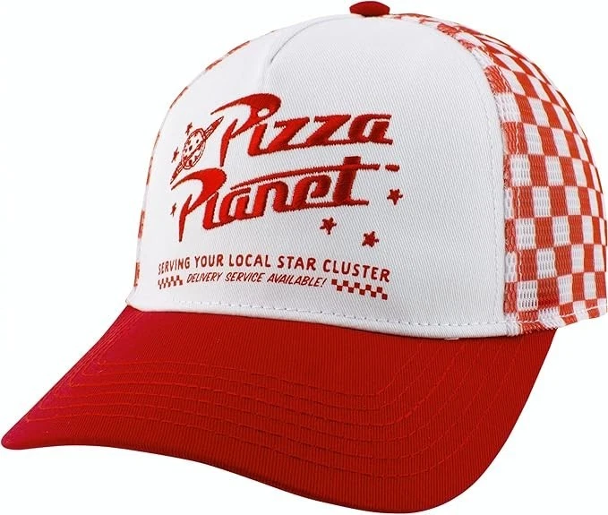 Toy Story Pizza Planet Trucker Hat Adult Mesh Snapback Disney Pixar Cap