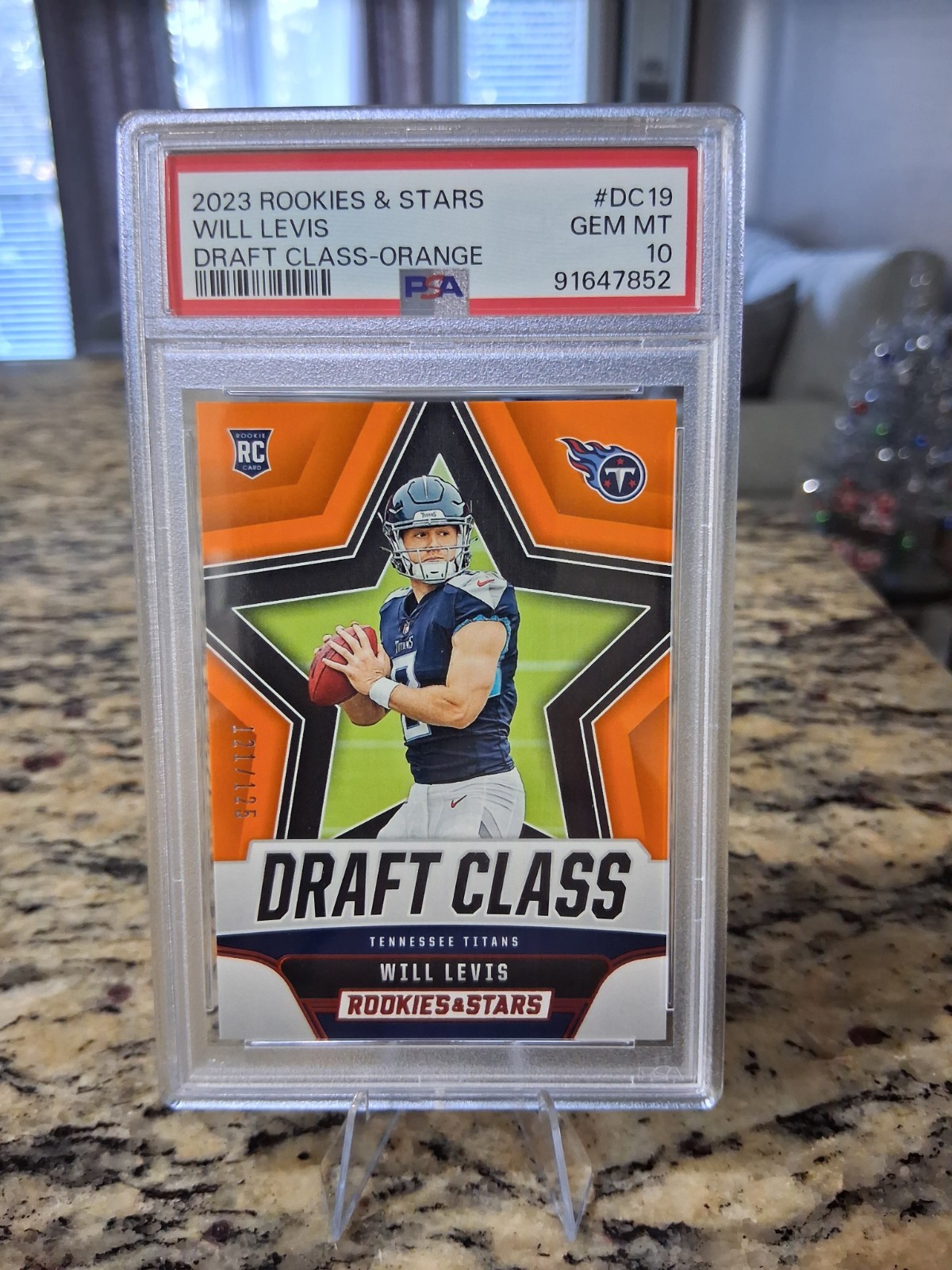 2023 Panini Rookies & Stars Will Levis Draft Class Orange #/125 PSA 💎 MINT 10