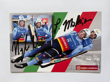 oryginalny. Karta z autografem Olympia 2026 - saneczkarki wyścigowe Ivan Nagler & Fabian Malleier
