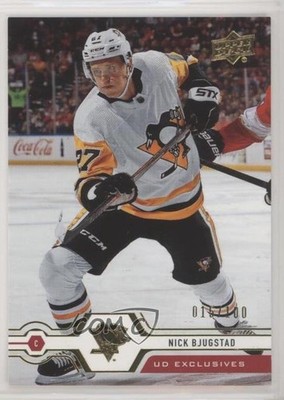 2019-20 Upper Deck UD Exclusives 15/100 Nick Bjugstad #98 g1m