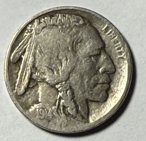 1914-d buffalo nickel - better date
