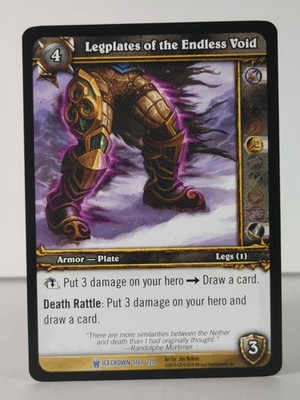 Legplates of the Endless Void - Icecrown - 176/220 - Wow TCG