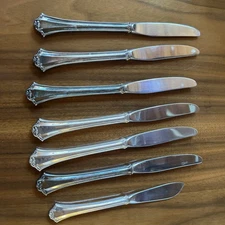 Reed & Barton Country French Mirrorstele Silver Knives (Set of 7)
