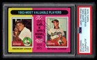 SANDY KOUFAX 1975 TOPPS SIGNED CARD #201 PSA/DNA 8 AUTOGRAPH BASEBALL HOF MVP