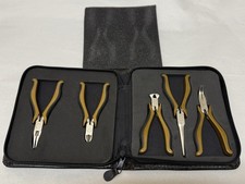 5 Pc Craftsman Professional Blackgold Mini Pliers Set Needle Nose Spring