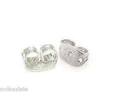 5 par posrebrzanych kolczyków grzbiety motyl grzbiety biżuteria ustalenia