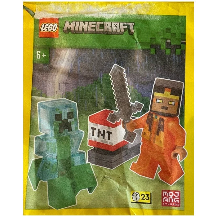 LEGO Minecraft Hero, Charged Creeper y TNT Launcher Bolsa de Papel 662406 (SELLADO)