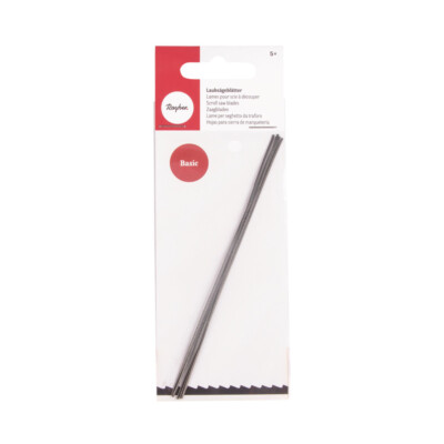 5 Stück Rayher Laubsägeblatt Basic 0,97 x 0,40mm 10 Zähne/cm für Rayher Laubsäge