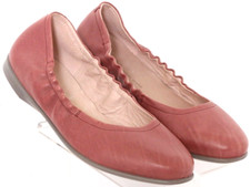 Ecco Mauve Slip-On Stretch Round Toe Casual Ballet Flats Shoes Women's 5