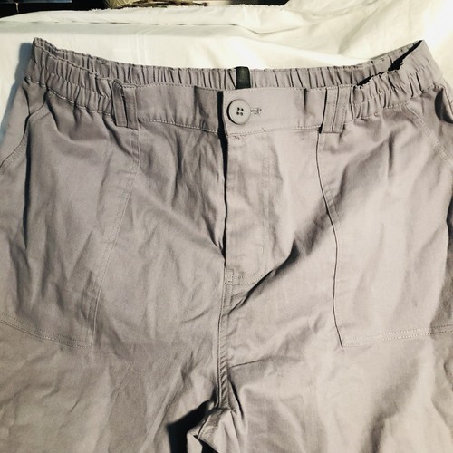 LEPUNUO Cargo Pants Women's High Waisted/ Baggy/ Stretch/Wide Leg Gray XL - Picture 2 of 9