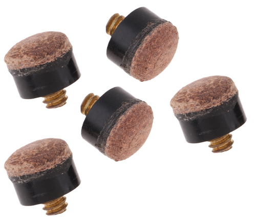 TIP BRASS SCREW On LEATHER TOP CUE TIPS In 10,11,12mm For POOL SNOOKER CUES - Picture 6 of 7