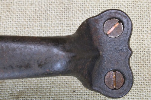 Old Barn Door Tool Box Handle Pull Heavy Duty Stover Cast Iron Vintage 5 1/4" - Picture 3 of 10