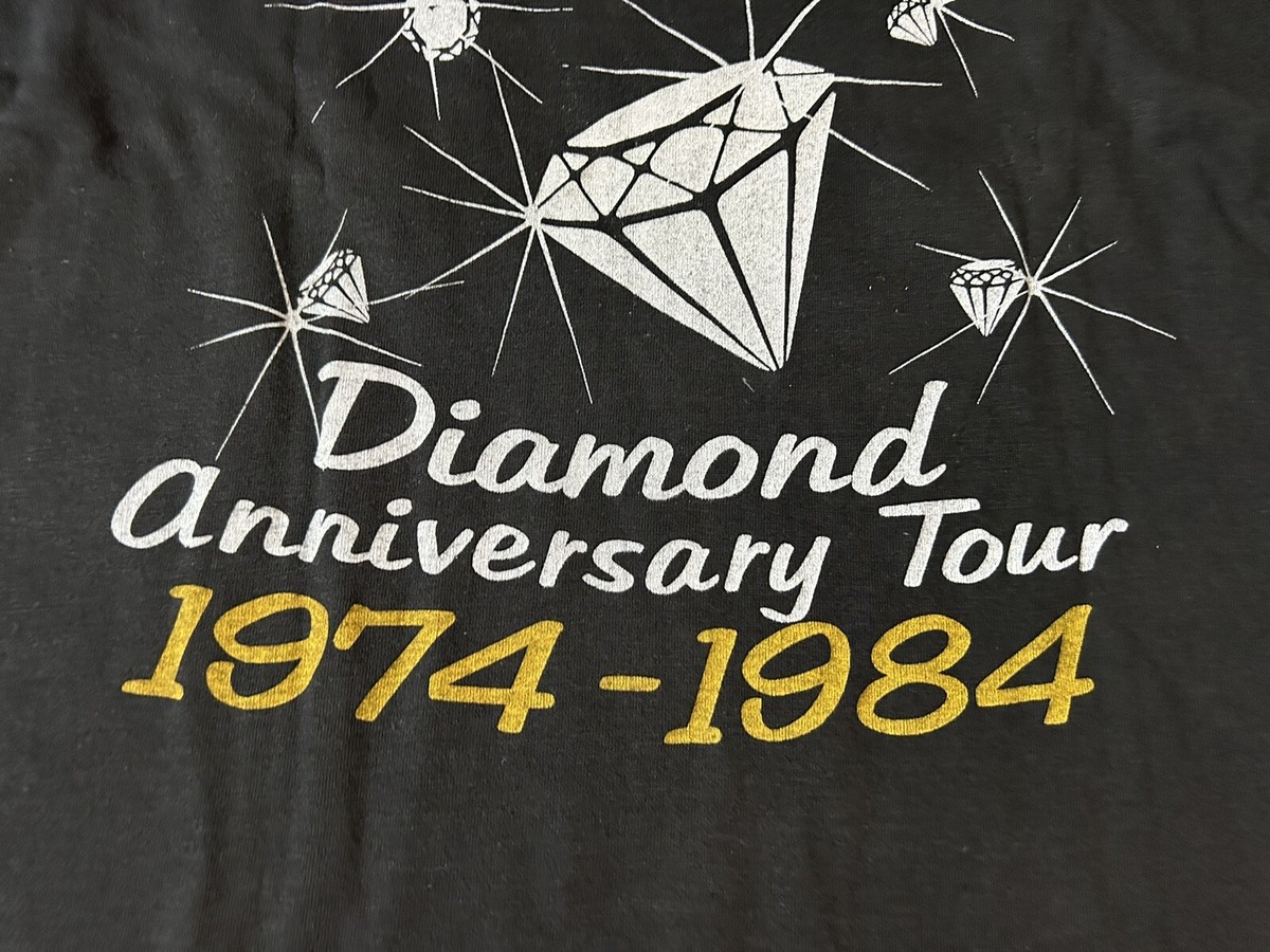 Vintage 1982 Eddie Rabbitt Diamond Anniversary Tour Single Stitch
