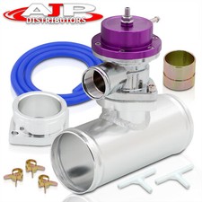 Billet Aluminum Adj. Psi Purple Blow Off Valve Bov 2.5 Aluminum Adapter Pipe