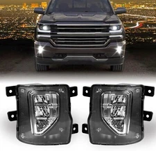 New LED Fog Lights Driving Bumper Lights for 2016 2017 2018 Chevy Silverado 1500