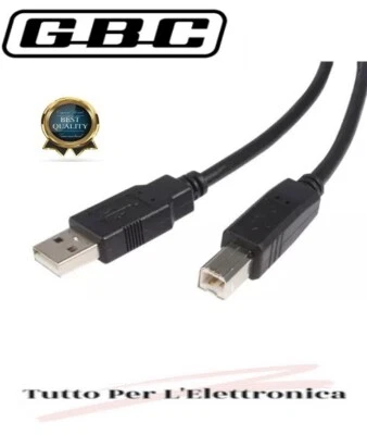 Cavo USB per Stampante Termica Etichetta 1,5m/3m/5m per TSC, Canon, HP