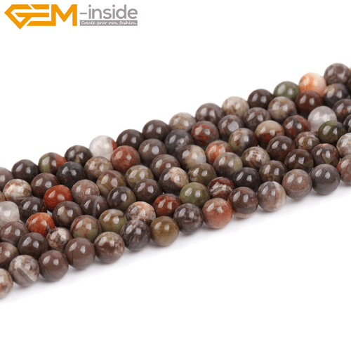 Rain Forest Onyx Agate 15" Strand Brown Natural Beads For Women's Jewellery - Picture 21 of 49