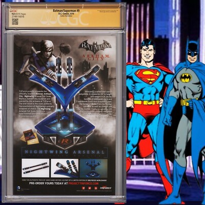 CGC 9.8 SS Batman/Superman #9 Combo Pack Variant signed by Jae Lee