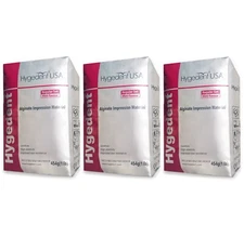 3 x Hygedent Chromatic Dental Regular Set Mint Dust Free Impression Alginate