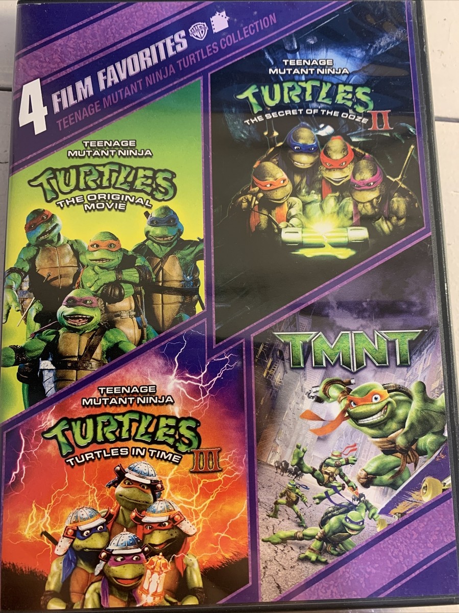 TEENAGE MUTANT NINJA TURTLES 4 FILMS DVD 2010 4-DiscS