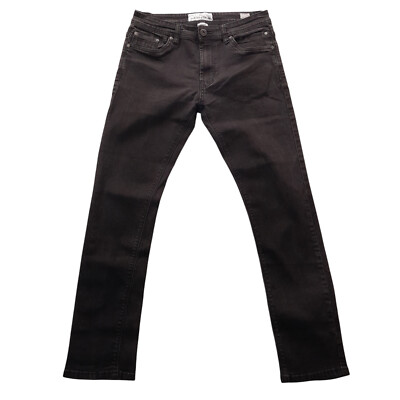 Paperdenim&cloth jeans (W30xL28) faded,washed  black/stretch/6pockets/button,zip