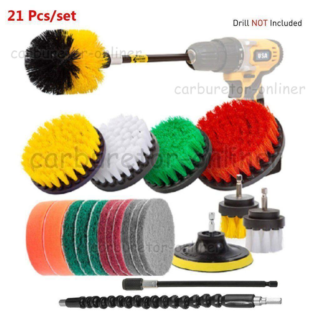 Drill Brush Set Power Scrubber Drill Attachments For Carpet Tile Grout