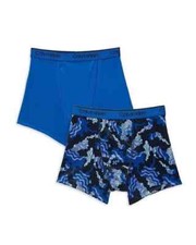 Calvin Klein Boys 2 Pack Boxer Brief Color Blue Size S 6/7 Style 5137