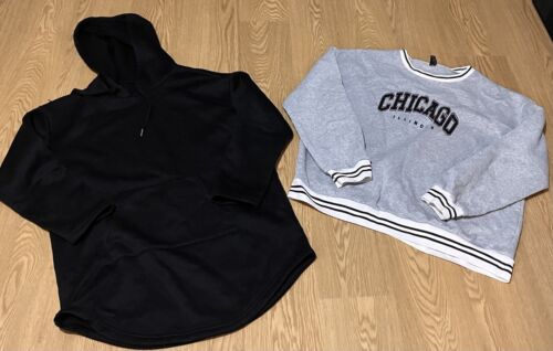 SHEIN Chicago Illinois Crew Neck & Oversized Hoodie. Size: L-XL Great Condition - Picture 1 of 6