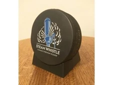 Angled Hockey Puck Desk / Shelf Holder Display Stand For Regulation Pucks