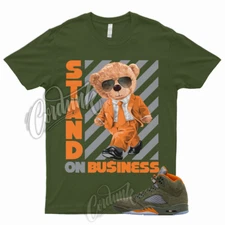 5 Olive Army Solar Orange Black Retro Green Sequoia Shirt to Match STAND Jordan