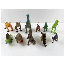 Lot of 11 Dinosaur Figures Jurassic Toy Action Figure Great Pre-owned