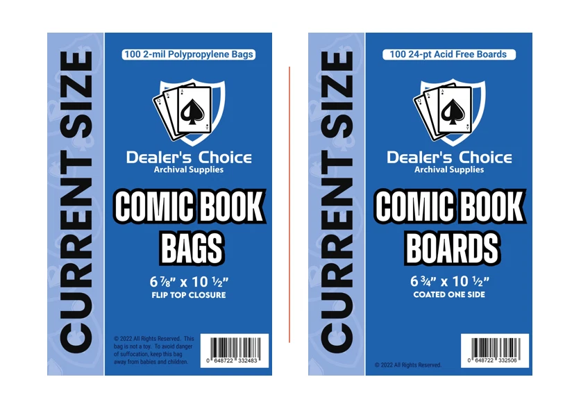 BOLSAS Y TABLEROS DE CÓMICS (tamaño actual) - Paquete de 100 500 o 1000 Foto 4 de 4