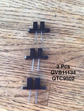 ( Lot Of 3 ) QVB11134 QTC9502 Slot Optical Photo Transistor Module NOS ,
