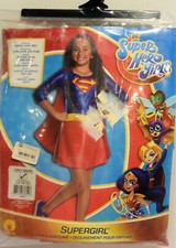 Brand New DC Super Hero Girls Deluxe Supergirl Child Costume SZ L 12/14