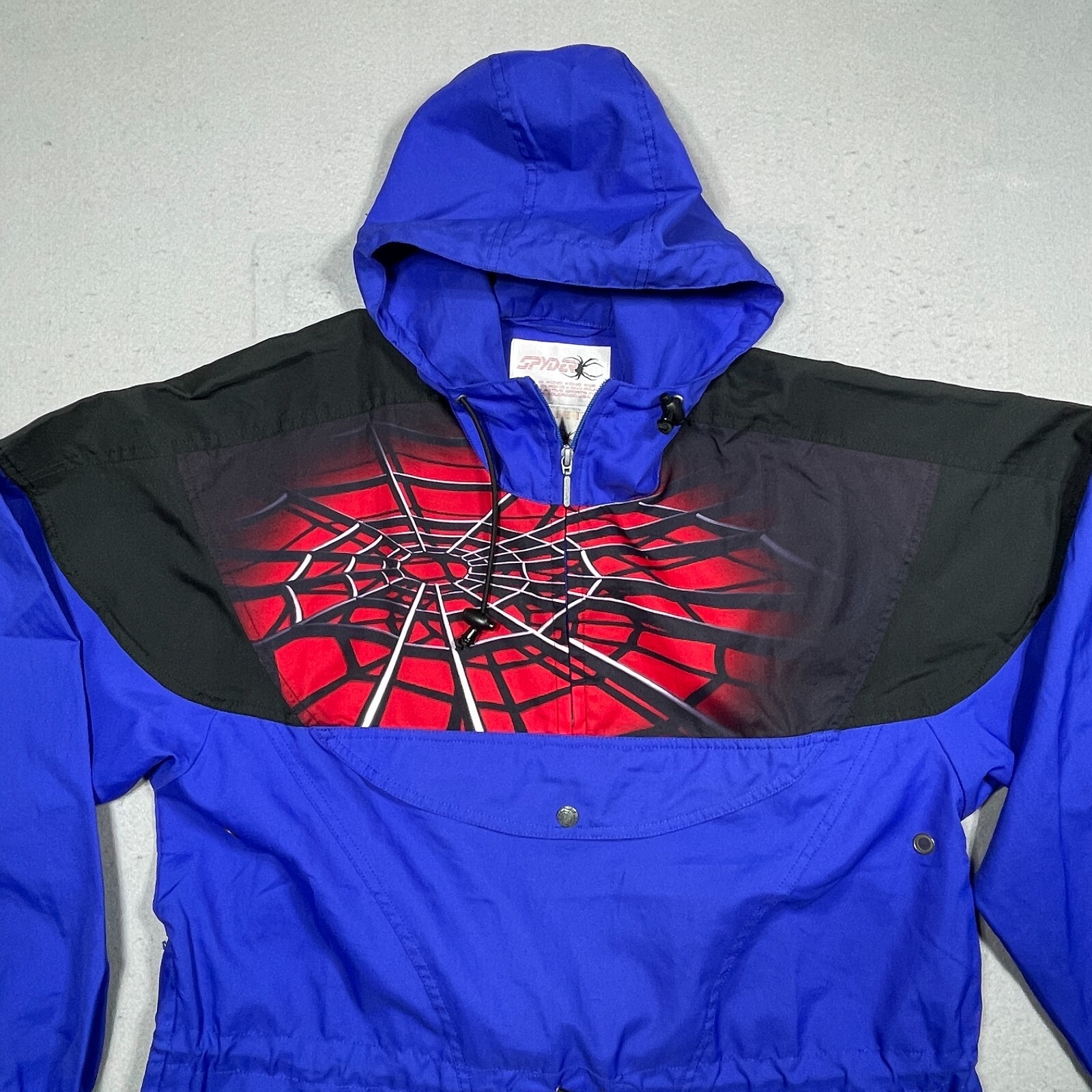 VTG SPYDER Hooded Anorak Jacket Spider 