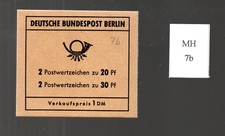 Berlin 1970 Markenheftchen 7b Brandenburger Tor (Reklame:Verandstelle/Berliner Z