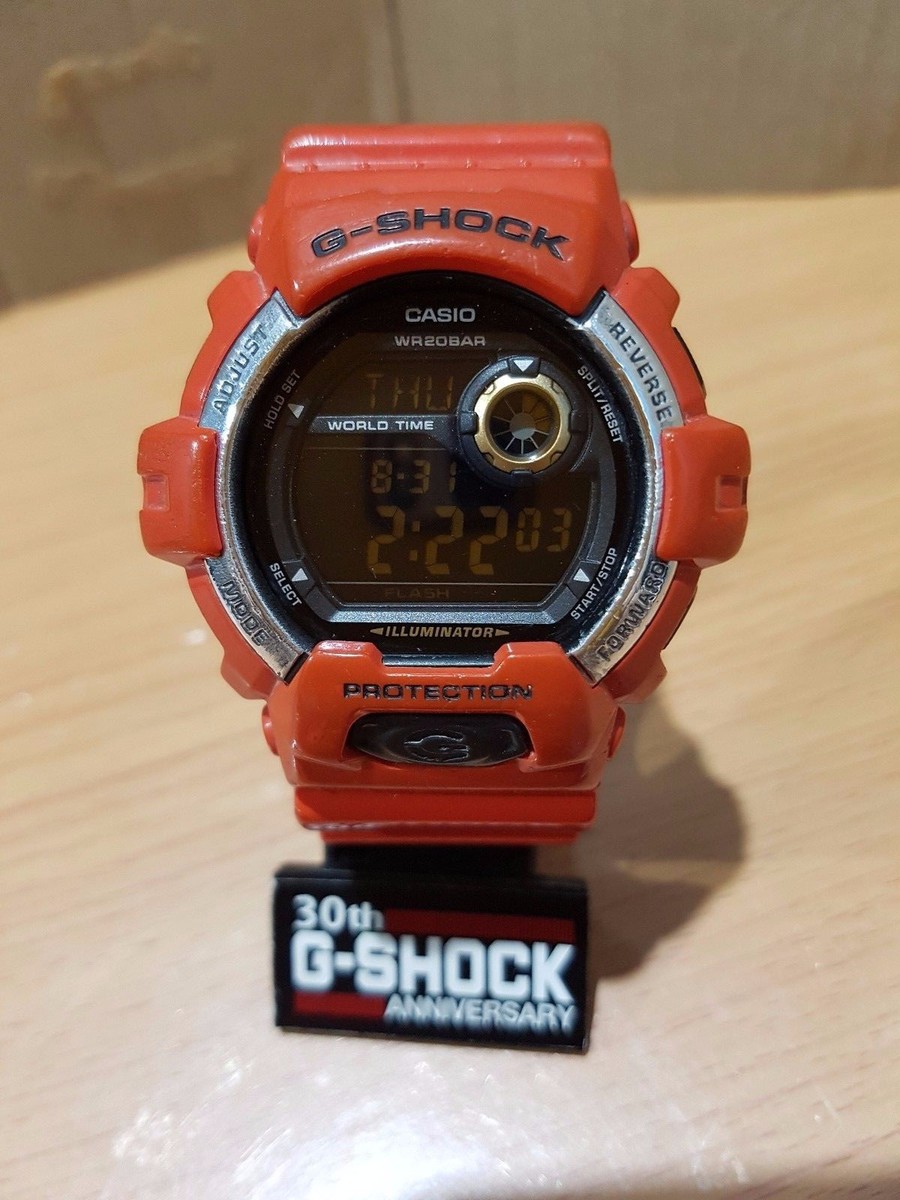【タナべっち様】G-SHOCK G-8900A-4JFオレンジ G-shock Vintage G-8900A Rescue Orange Negative Black Screen