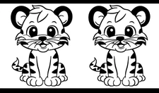 Baby Tiger 2 Black Vinyl Decal Car Windows Truck Laptop Tablet Tumbler Notebook