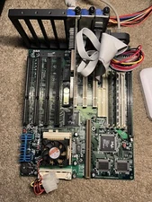 PCChips M520 AT Socket 7 Motherboard VGA 32Mb RAM 166MHz Test Bed